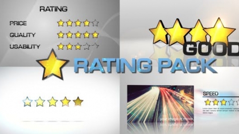 AE模板 星级评定包 Star Rating Pack