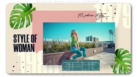 AE模板 女性时尚风格幻灯片 Style of Woman Fashion Slideshow