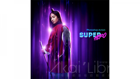 PS动作 超级英雄SuperHero Photoshop Action