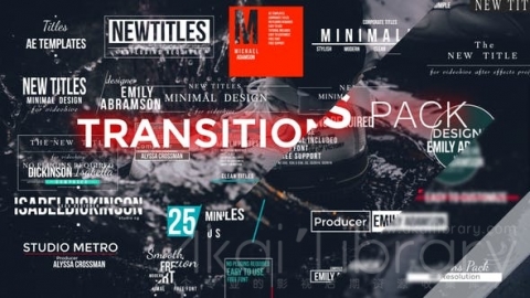 AE模板 转场 Transitions Pack