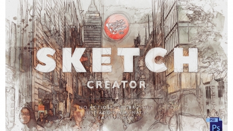 PS动作-草图创建者VVDS Sketch Creator