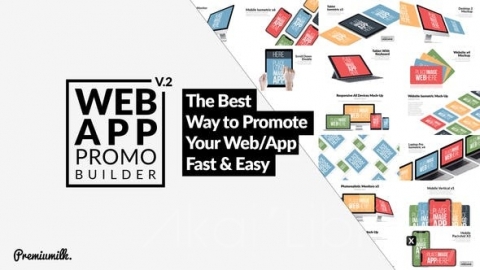 AE模板 Web应用程序促销生成器 Web App Promo Builder