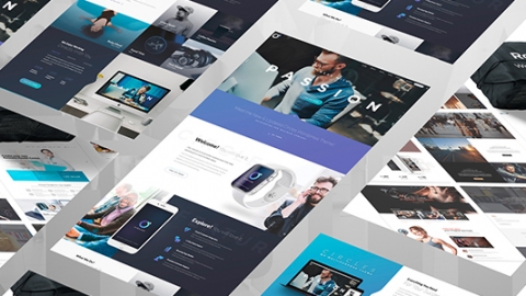 AE模板 网站演示 Website presentation