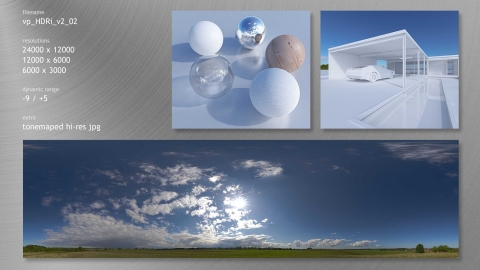 E3D材质：天空HDRI贴图预设WIN MAC+使用教程