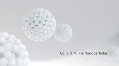 视频素材 1080P科学反应创意视频Colloid  Milk & Nanoparticles