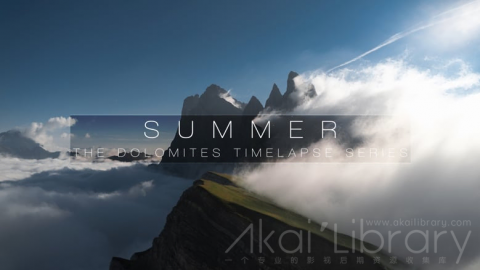 视频素材 4K群山湖泊自然风光延时宣传片 SUMMER | DOLOMITES TIMELAPSE.mp4