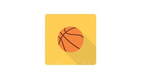图片素材 扁平运动球类篮球 5