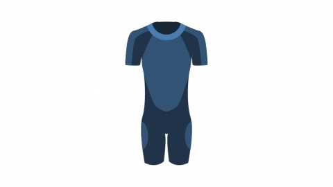 图片素材 扁平潜水服泳衣 3