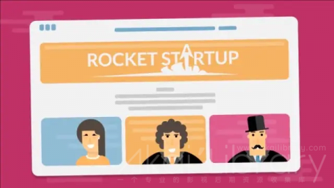 创意参考视频 创意短片动画广告Rocket Startup