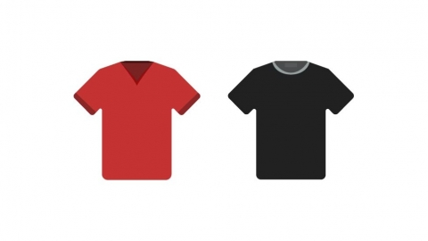 图片素材 扁平短袖T恤衬衫衣服 2