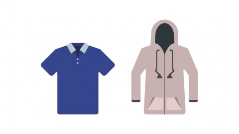 图片素材 扁平短袖外套风衣卫衣帽衫衣服 3