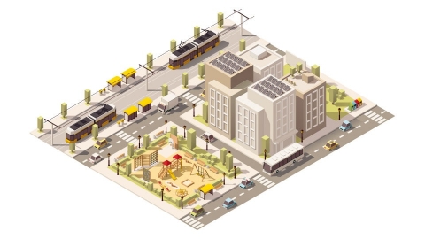 图片素材 等距城市都市建筑城市场景立体 13