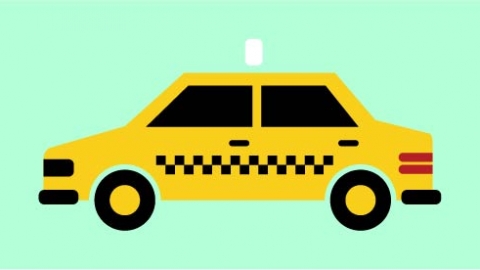 图片素材 扁平车辆出租车 04
