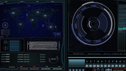 AE模板 仪表盘控制界面屏幕高科技 HUD界面元素 HUD Dashboard Control Interface