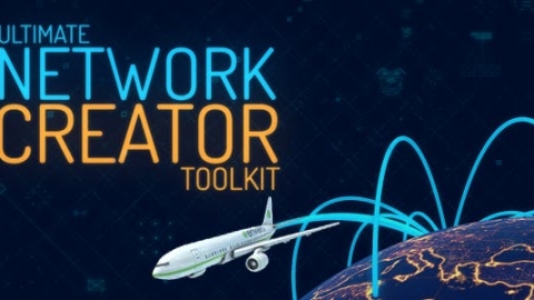 AE模板 地图图形界面包装用户界面屏幕高科技 HUD界面元素 Ultimate Network Creator Toolkit