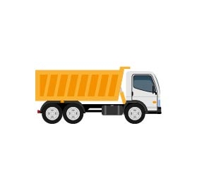 图片素材 扁平车辆工程运输车