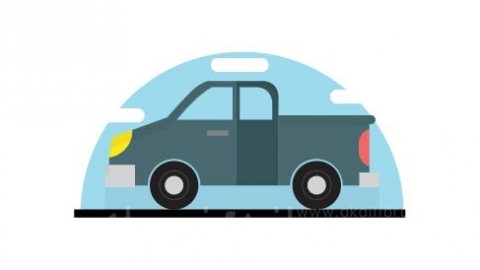 图片素材 扁平车辆小货车