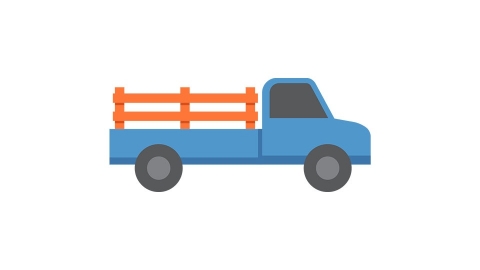 图片素材 扁平车辆货车