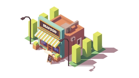 图片素材- 等距商店房子商铺建筑物立体-20