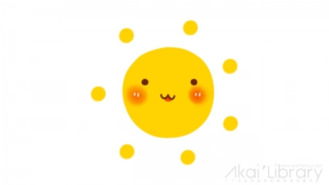 AE模板 卡通太阳可爱表情花字弹幕元素-2