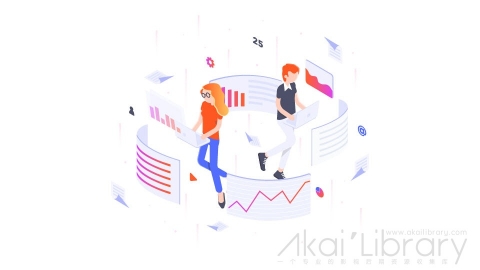 图片素材 等距数据信息网络科技办公立体场景-6