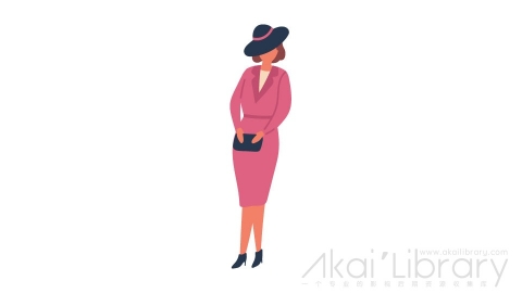 图片素材 扁平女人插画卡通日常角色人物-15