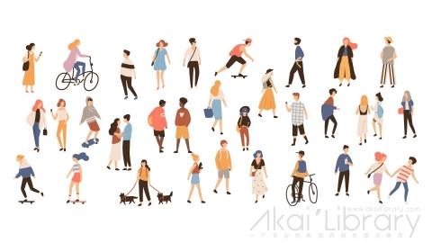 图片素材 扁平春夏人物插画卡通日常角色包-3