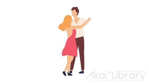 图片素材 扁平跳舞男女情侣插画卡通日常角色人物-41
