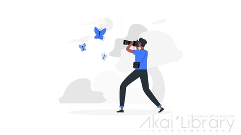 图片素材 摄影师拍照拍摄插画扁平场景