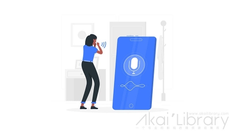 图片素材 语音助手说话指令输入插画扁平场景