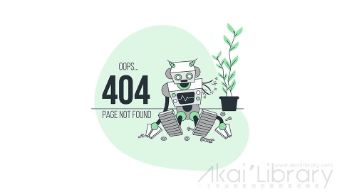 图片素材 机器人损坏404错误页面线条扁平场景