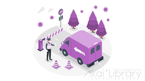 图片素材 禁止通行封路检查关闭边界防疫抗疫等距立体场景
