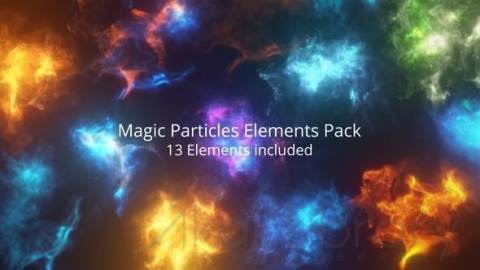 AE模板 13组魔法奇幻烟雾粒子特效合成视频素材Magic_Particles_Elements_Pack