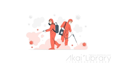 图片素材 病毒消毒杀毒喷消毒剂插画扁平场景