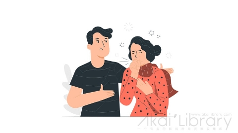 图片素材 病毒传播途径预防插画扁平场景