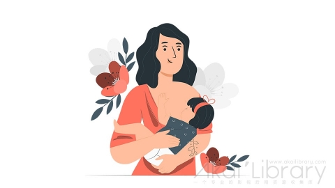 图片素材 母亲母婴婴儿孕妇插画扁平场景