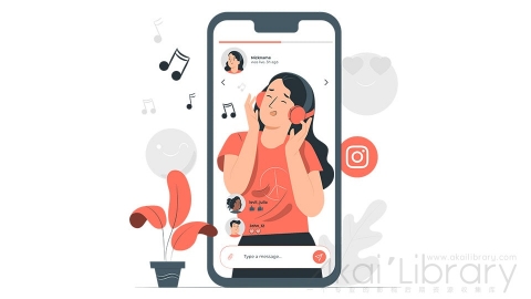 图片素材 视频通话在线直播聊天插画扁平场景