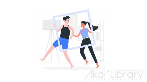 图片素材 相框相册纪念册记录插画扁平场景