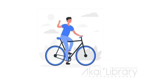 图片素材 骑自行车兜风骑行插画扁平场景