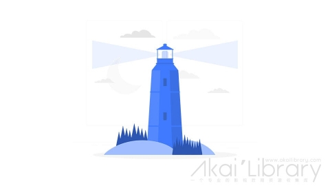 图片素材 灯塔插画扁平场景