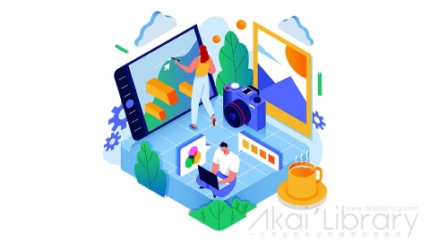 图片素材 等距设计办公插画立体场景-8
