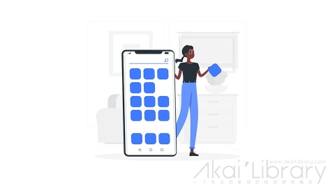 图片素材 手机应用程序app插画扁平场景