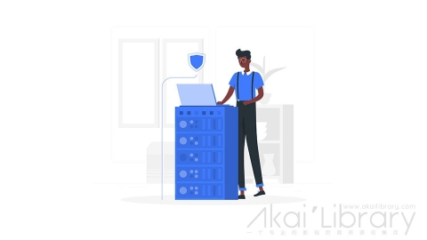 图片素材 服务器安全插画扁平场景
