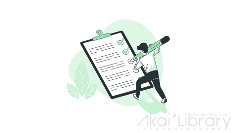 图片素材 检查清单勾选选项线条扁平场景
