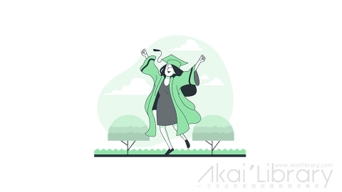图片素材 大学毕业线条扁平场景