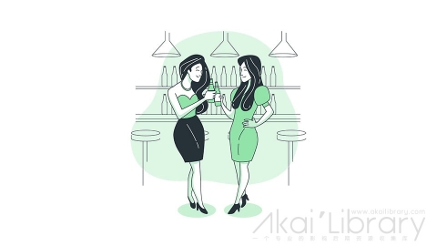 图片素材 干杯喝酒啤酒庆祝线条扁平场景