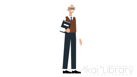 图片素材 扁平教授学者职业人物角色-6