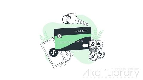 图片素材 信用卡金融储蓄插画扁平场景