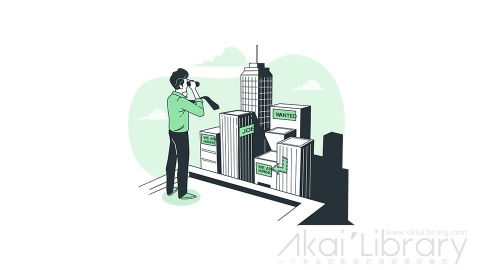 图片素材 找工作求职投简历插画扁平场景