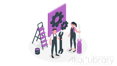 图片素材 维修保养维护建筑插画等距立体场景